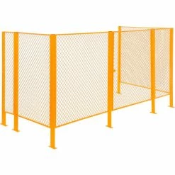 Global Industrial™ Machinery Wire Fence Partition Panel, 2'W, Yellow -Mezzanines & Modular Structures Shop 184901 02