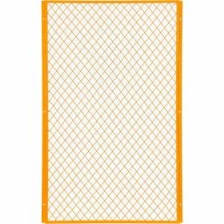 Global Industrial™ Machinery Wire Fence Partition Panel, 3'W, Yellow