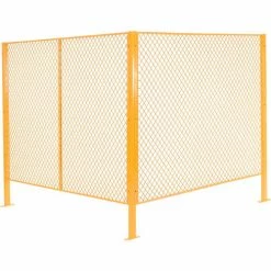 Global Industrial™ Machinery Wire Fence Partition Panel, 6'W, Yellow -Mezzanines & Modular Structures Shop 184905 02