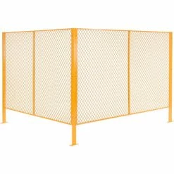 Global Industrial™ Machinery Wire Fence Partition Panel, 7'W, Yellow -Mezzanines & Modular Structures Shop 184906 02