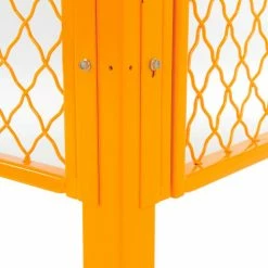 Global Industrial™ Machinery Wire Fence Partition Panel, 7'W, Yellow -Mezzanines & Modular Structures Shop 184906 03