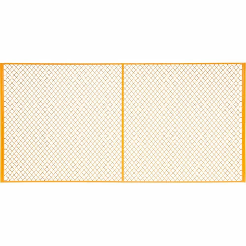 Global Industrial Machinery Wire Fence Partition Panel, 10'W, Yellow 3 Global Industrial Machinery Wire Fence Partition Panel, 10'W, Yellow