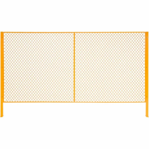 Global Industrial Machinery Wire Fence Partition Panel, 10'W, Yellow 4 Global Industrial Machinery Wire Fence Partition Panel, 10'W, Yellow - Image 2