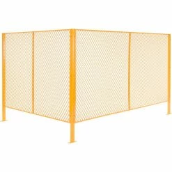Global Industrial Machinery Wire Fence Partition Panel, 10'W, Yellow 14 Global Industrial Machinery Wire Fence Partition Panel, 10'W, Yellow -Mezzanines & Modular Structures Shop 184909 02