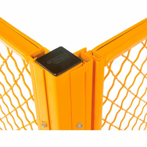 Global Industrial Machinery Wire Fence Partition Connecting Post, Yellow 6 Global Industrial Machinery Wire Fence Partition Connecting Post, Yellow - Image 4