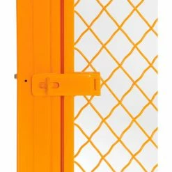 Global Industrial™ Machinery Wire Fence Partition Hinged Door, Yellow -Mezzanines & Modular Structures Shop 184911 02