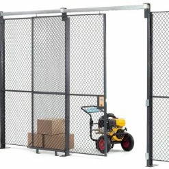 Global Industrial™ Wire Mesh Sliding Gate - 8x3 -Mezzanines & Modular Structures Shop 603338 03 1