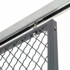 Global Industrial™ Wire Mesh Sliding Gate - 8x5 -Mezzanines & Modular Structures Shop 603338 04