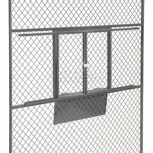 Global Industrial™ Wire Mesh Service Window for 8' Security Room 8 Global Industrial™ Wire Mesh Service Window for 8' Security Room - Image 6
