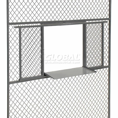 Global Industrial™ Wire Mesh Service Window for 8' Security Room 10 Global Industrial™ Wire Mesh Service Window for 8' Security Room - Image 8