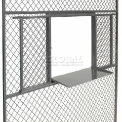 Global Industrial™ Wire Mesh Service Window for 10' Security Room -Mezzanines & Modular Structures Shop 603348 17 1