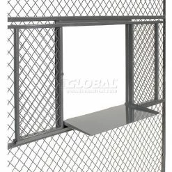 Global Industrial™ Wire Mesh Service Window for 10' Security Room -Mezzanines & Modular Structures Shop 603348 18 1