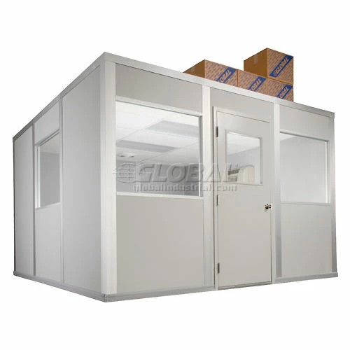 Portafab Vinyl Dividing Wall 8' High Gray 5 Portafab Vinyl Dividing Wall 8' High Gray - Image 3