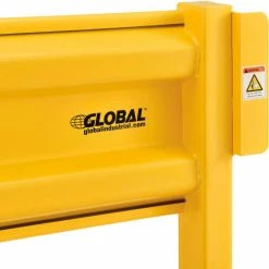 Global Industrial™ Self-Closing Guard Rail Safety Gate, Safety Yellow, Post Mount -Mezzanines & Modular Structures Shop 708372 05