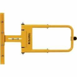 Global Industrial™ Adjustable Safety Swing Gate, 16"-26"W Opening, Yellow -Mezzanines & Modular Structures Shop 708536YL 02