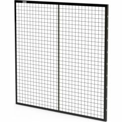Global Industrial™ Machine Wire Guard Panel, 5'W, Black -Mezzanines & Modular Structures Shop BACK55 ISO