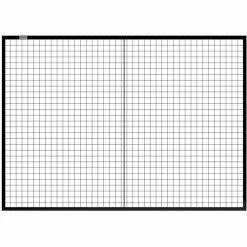 Global Industrial Machine Wire Guard Panel, 7'W, Black