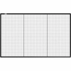 Global Industrial Machine Wire Guard Panel, 8'W, Black