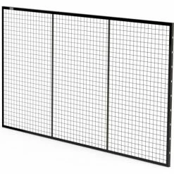 Global Industrial™ Machine Wire Guard Panel, 9'W, Black -Mezzanines & Modular Structures Shop BACK95 ISO