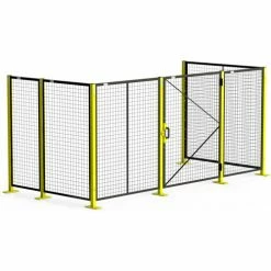 Global Industrial™ Machine Guard Corner Post, Yellow -Mezzanines & Modular Structures Shop DOORS AND PANELS ASSY 5