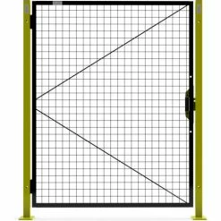 Global Industrial Machine Wire Guard Door, 4'W, Black