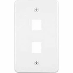 Porta-King Inplant Office, Cat 5 Phone Data Jack, Plastic, White