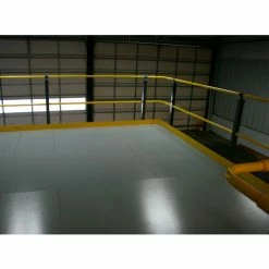 Wildeck® 2-Rail Hand Rail/Kick Plate, Per Linear Foot