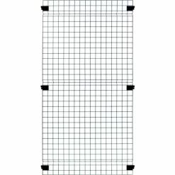 Husky Rack & Wire, Velox, Machine Guard, Panel, 7' 10"W x 5' 6"H, Black