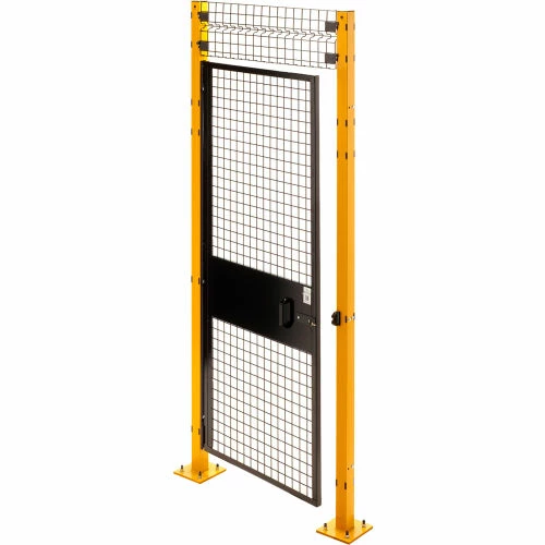 Husky Rack & Wire, Velox, Machine Guard Door, 4'W x 6' 6"H w/1ft Transom, HLSO, Black 3 Husky Rack & Wire, Velox, Machine Guard Door, 4'W x 6' 6"H w/1ft Transom, HLSO, Black