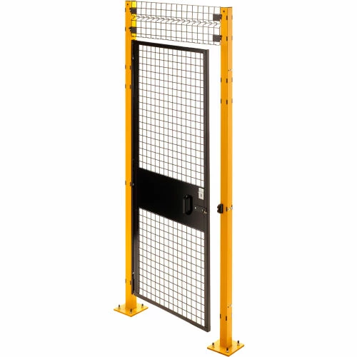 Husky Rack & Wire, Velox, Machine Guard Door, 4'W x 6' 6"H w/1ft Transom, HRSO, Black 3 Husky Rack & Wire, Velox, Machine Guard Door, 4'W x 6' 6"H w/1ft Transom, HRSO, Black